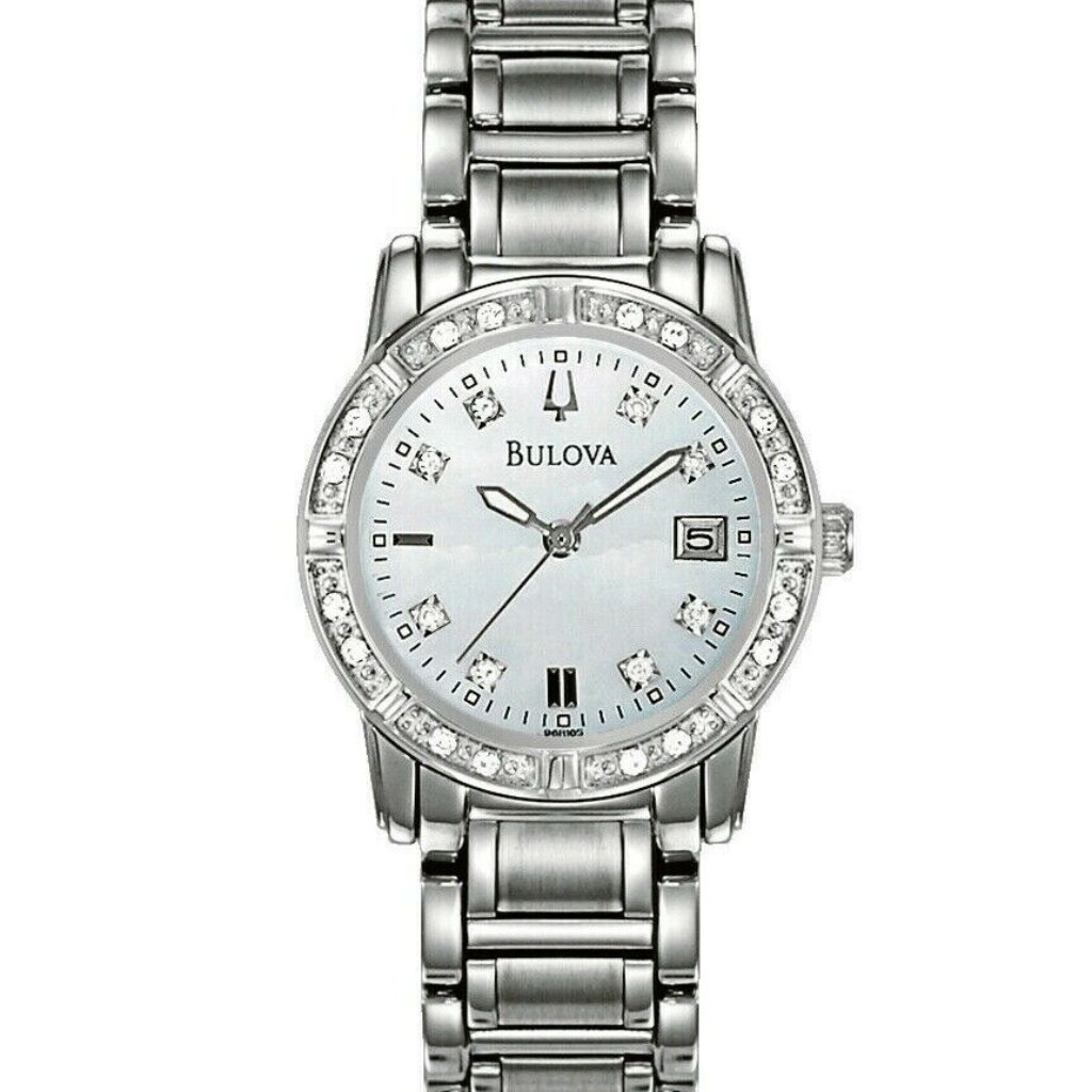 Bulova Mother Of Pearl Women's Watch! W/ Box